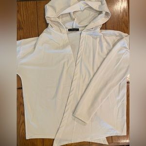 EUC Thrive Societe hooded cardigan, size XL, ivory color